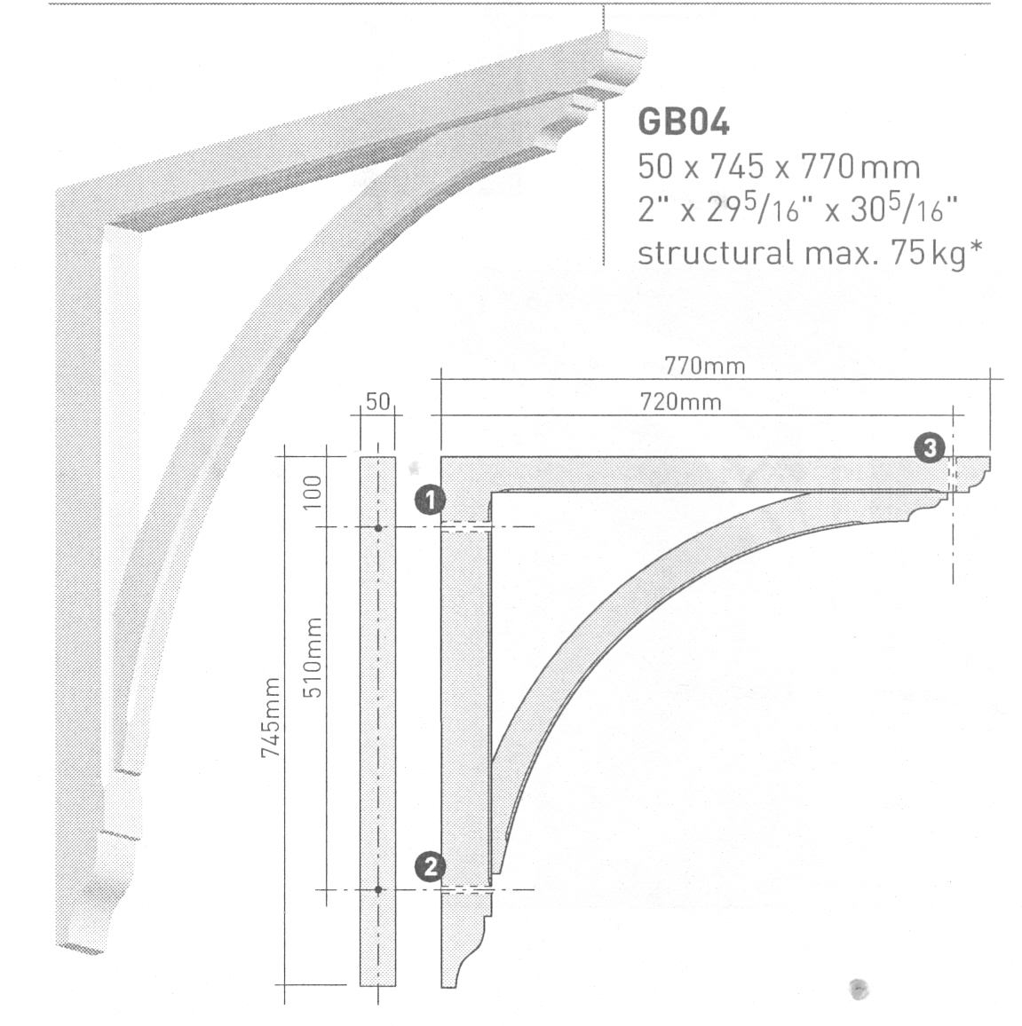 Large Gallows Bracket